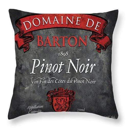 Home Decor 14" x 14" / Yes WineyBitches.co Still Life Wine Label Square Viii Throw Pillow WineyBitchesCo