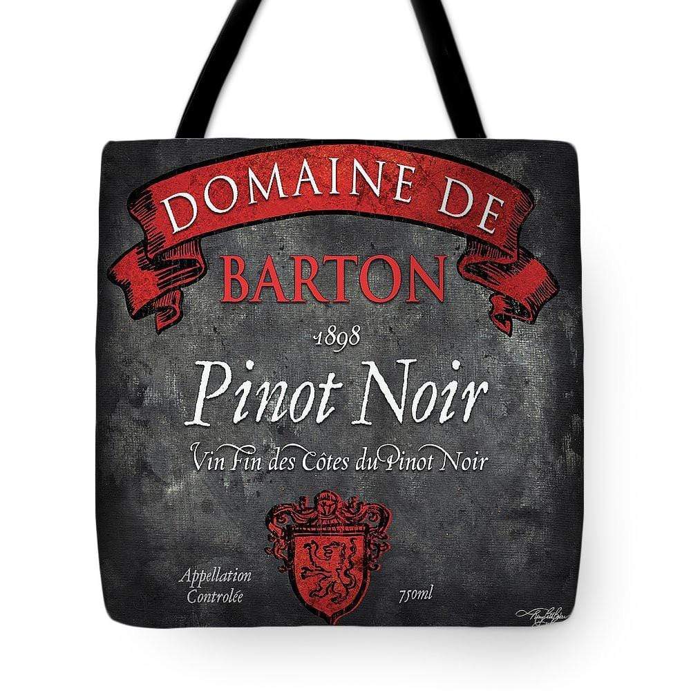 Home Decor 18" x 18" WineyBitches.co Still Life Wine Label Square Viii Tote Bag WineyBitchesCo