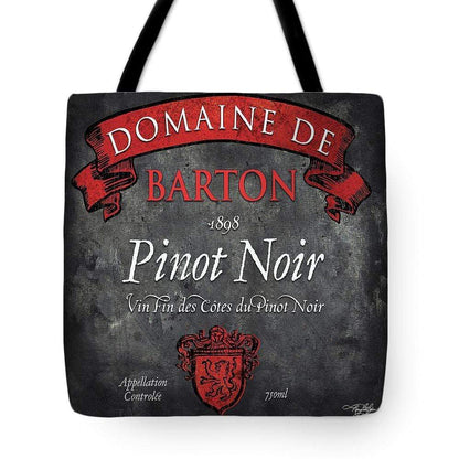 Home Decor 18" x 18" WineyBitches.co Still Life Wine Label Square Viii Tote Bag WineyBitchesCo