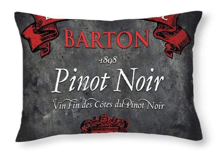 Home Decor 20" x 14" / Yes WineyBitches.co Still Life Wine Label Square Viii Throw Pillow WineyBitchesCo