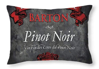 Home Decor 20" x 14" / Yes WineyBitches.co Still Life Wine Label Square Viii Throw Pillow WineyBitchesCo