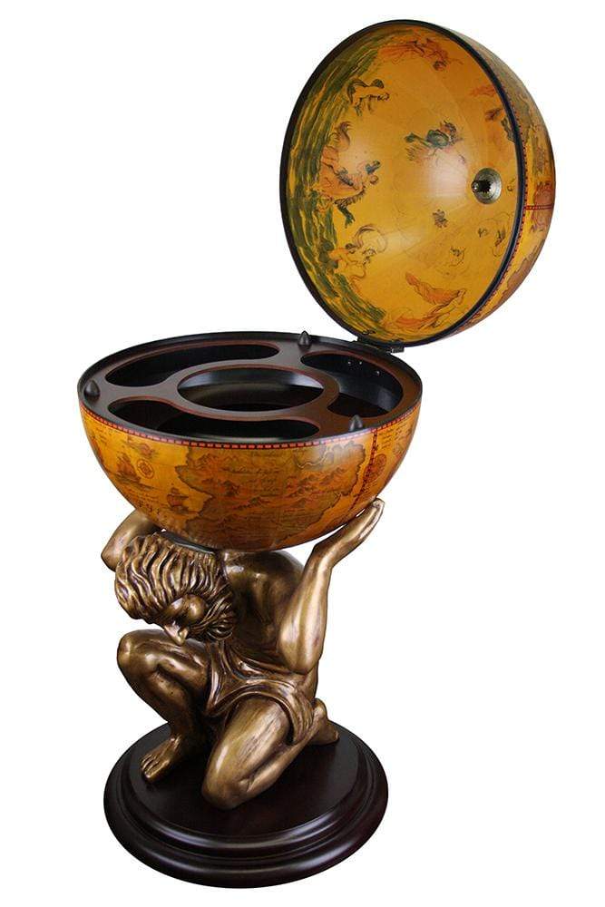 WineyBitches.co 34X16 ATLAS HOLDING GLOBE BAR - WineyBitches.Co - Winey Bitches