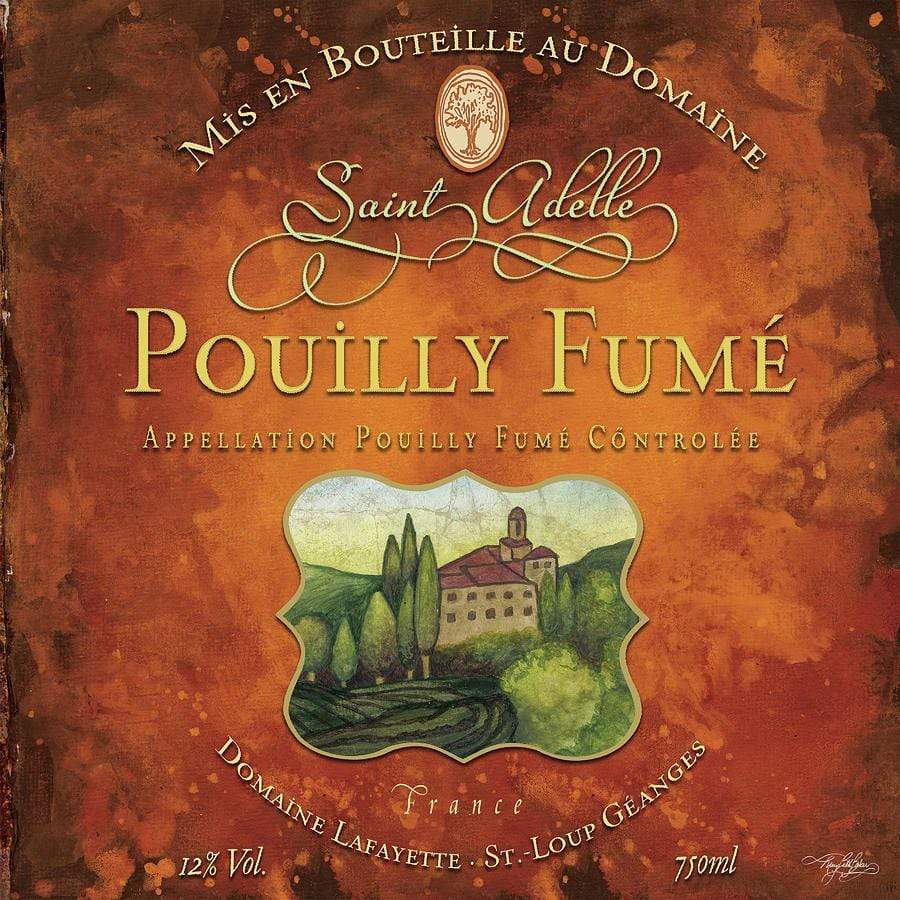 Home Decor WineyBitches.co Still Life Wine Label Square Vi Throw Pillow WineyBitchesCo