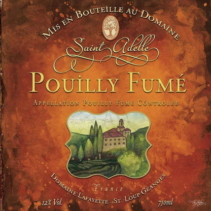 Home Decor WineyBitches.co Still Life Wine Label Square Vi Throw Pillow WineyBitchesCo