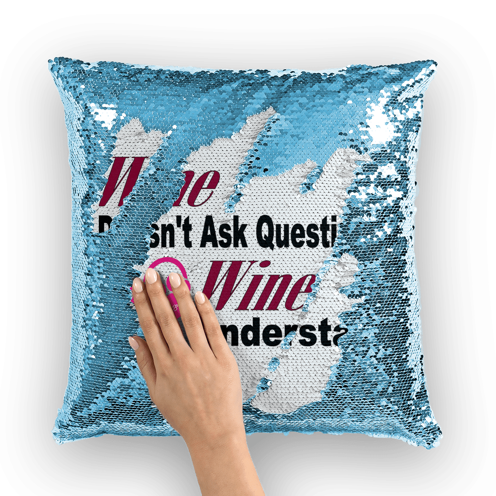 Wine Understands Collection ﻿Sequin Cushion Cover - WineyBitches.Co - Winey Bitches