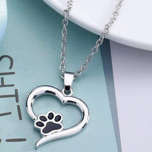 Jewelry & Watches A WineyBitches.Co Stylish Paw Heart Necklace For Women WineyBitchesCo