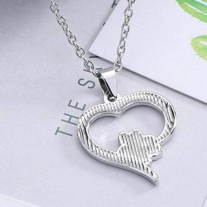 Jewelry & Watches A WineyBitches.Co Stylish Paw Heart Necklace For Women WineyBitchesCo