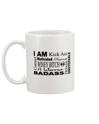 Mugs White / 15Oz Winey Bitches Co "I Am Motivated" Black Lettering- 15oz White Mug WineyBitchesCo