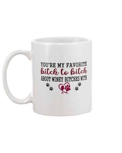 Mugs White / 15Oz Winey Bitches Co Ultra "Favorite Bitch to Bitch" 15oz White Mug WineyBitchesCo