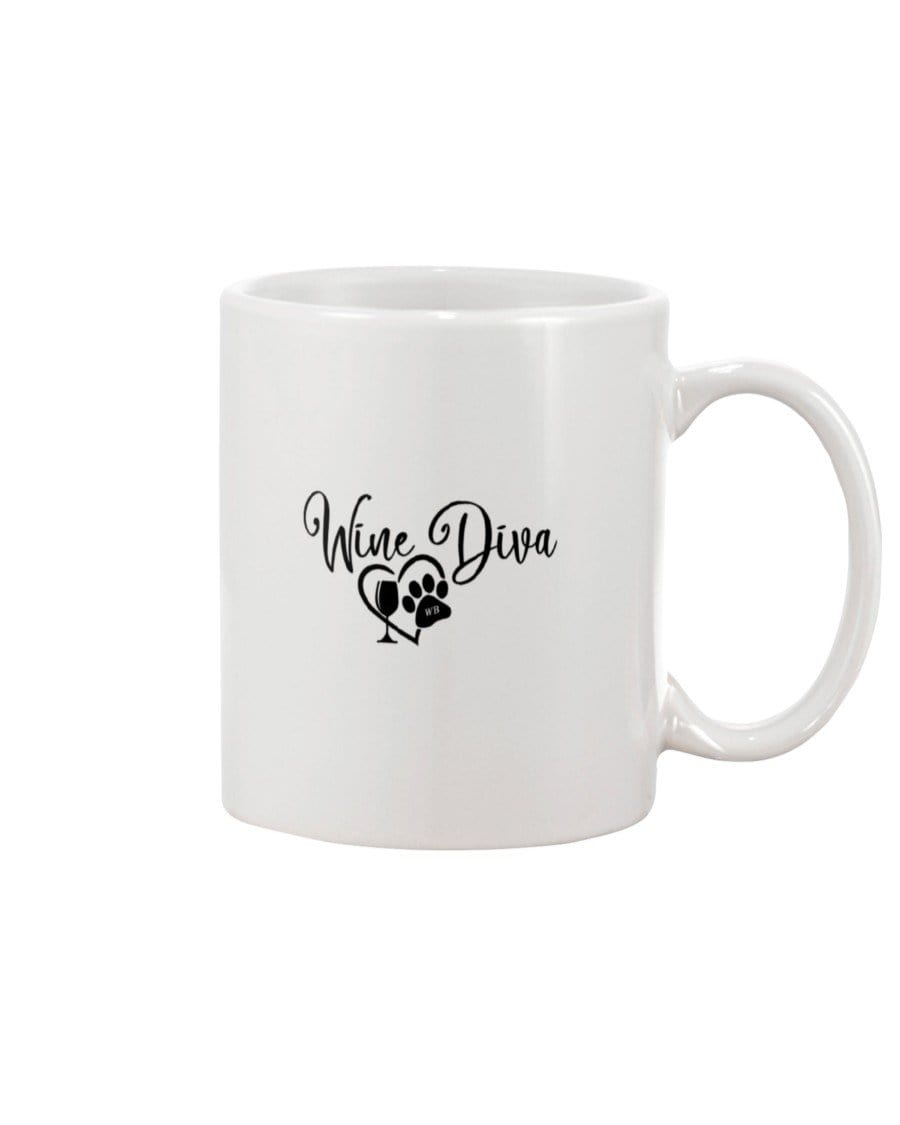 Mugs White / 15OZ Winey Bitches Co "Wine Diva 2" 5oz Mug Wht WineyBitchesCo