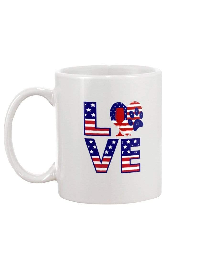 Mugs Winey Bitches Co "American Love Paw" 15oz Mug WineyBitchesCo