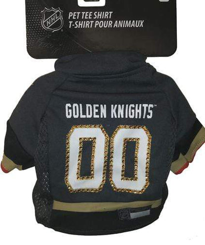 Pet Accessories XS WineyBitches.Co (Blinged) LAS VEGAS GOLDEN KNIGHTS DOG JERSEY WineyBitchesCo