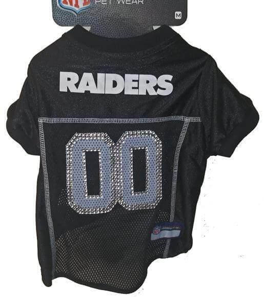 Blinged LAS VEGAS RAIDERS DOG JERSEY-Black-WineyBitches.Co - Winey Bitches - Wine- Women- K9's