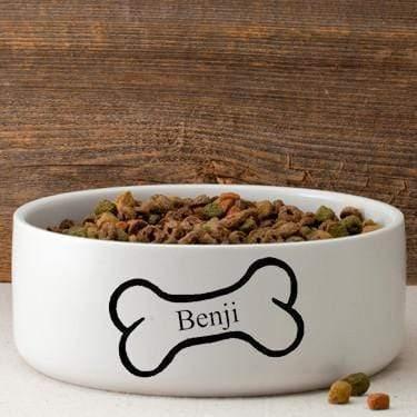 Personalized Large Dog Bowl - Bright Treats - Winey Bitches - Wine- Women- K9's