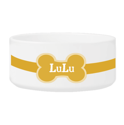 Personalized Large Dog Bowl - Colorful Bones - Winey Bitches - Wine- Women- K9's
