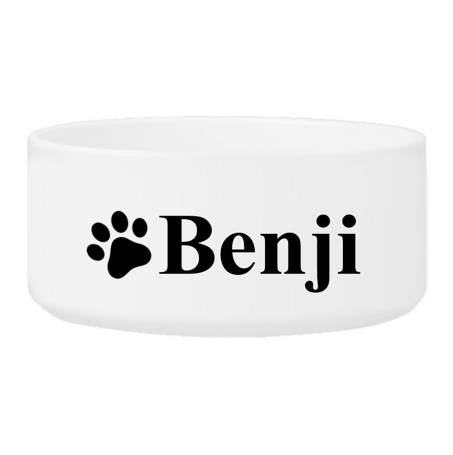 Personalized Large Dog Bowl - Happy Paws - Winey Bitches - Wine- Women- K9's