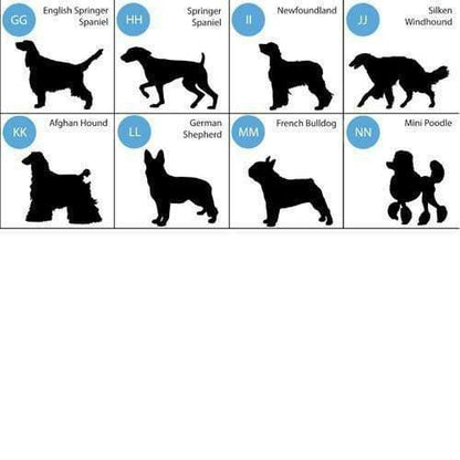 Personalized Man's Best Friend Silhouette Large Dog Bowl - Winey Bitches - Wine- Women- K9's