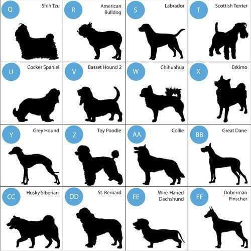 Personalized Man's Best Friend Silhouette Small Dog Bowl - Winey Bitches - Wine- Women- K9's