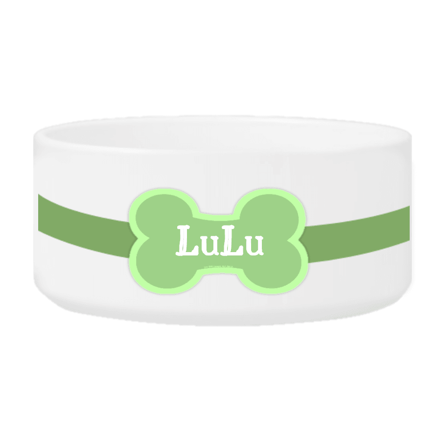 Personalized Large Dog Bowl - Colorful Bones - Winey Bitches - Wine- Women- K9's