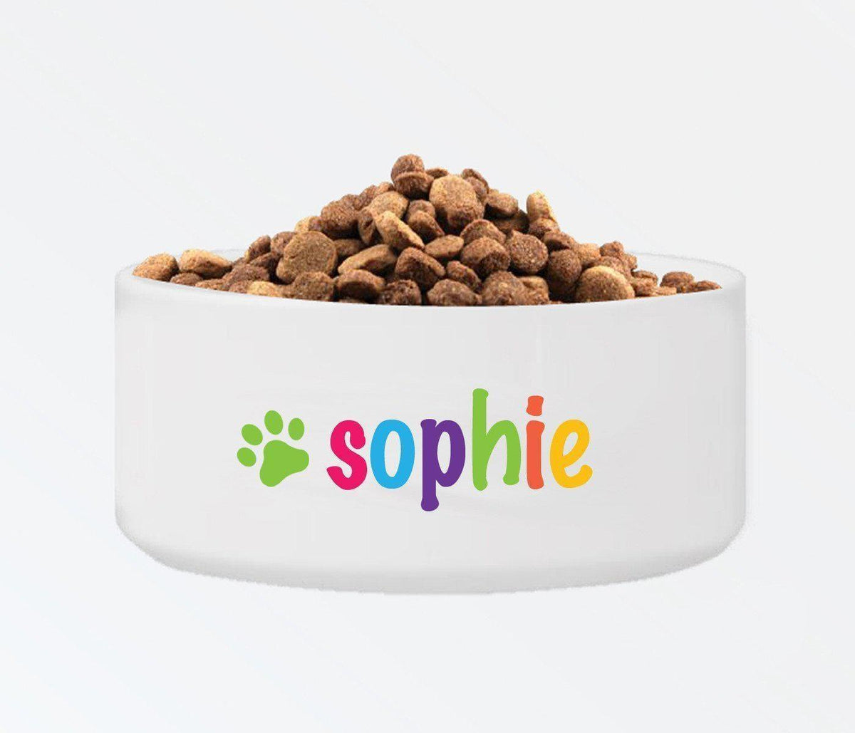 Personalized Classic Large Dog Bowl - Colorful - Winey Bitches - Wine- Women- K9's