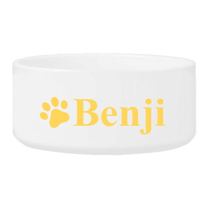 Personalized Small Dog Bowl - Happy Paws - Winey Bitches - Wine- Women- K9's