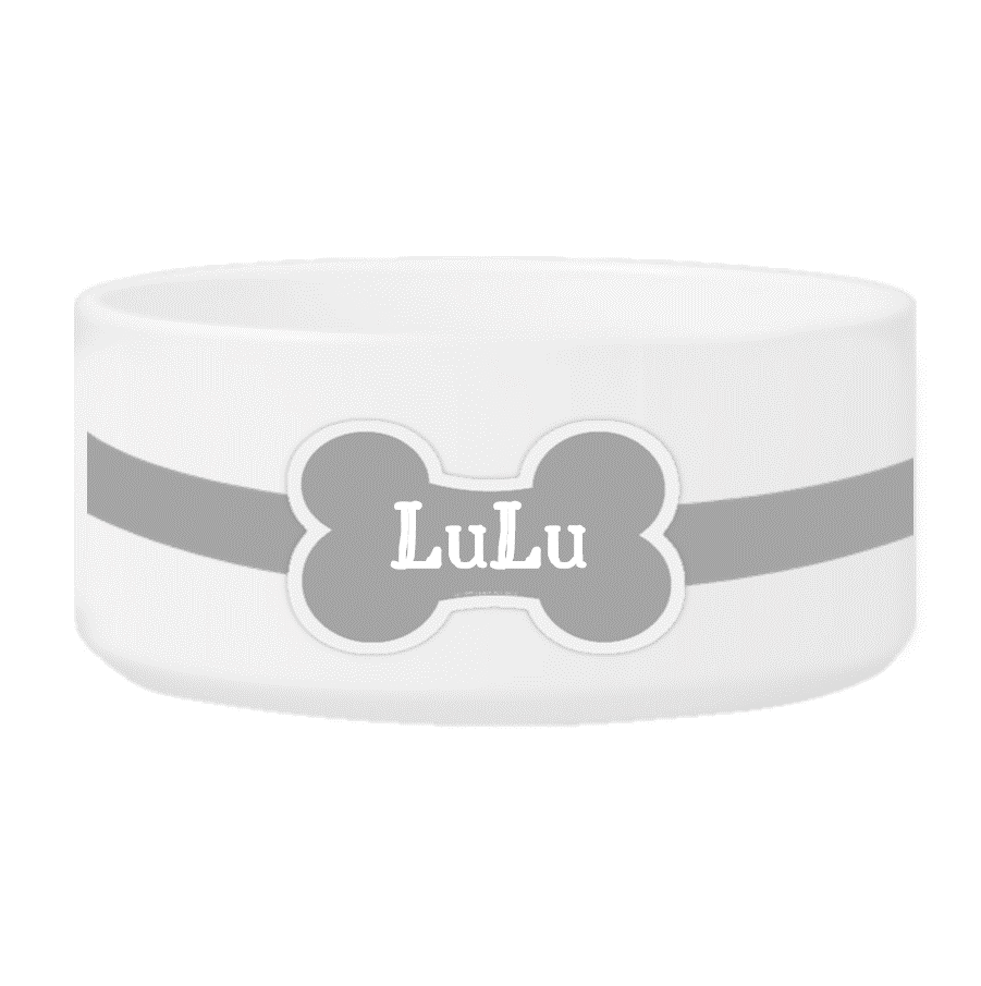 Personalized Small Dog Bowl - Colorful Bones - Winey Bitches - Wine- Women- K9's