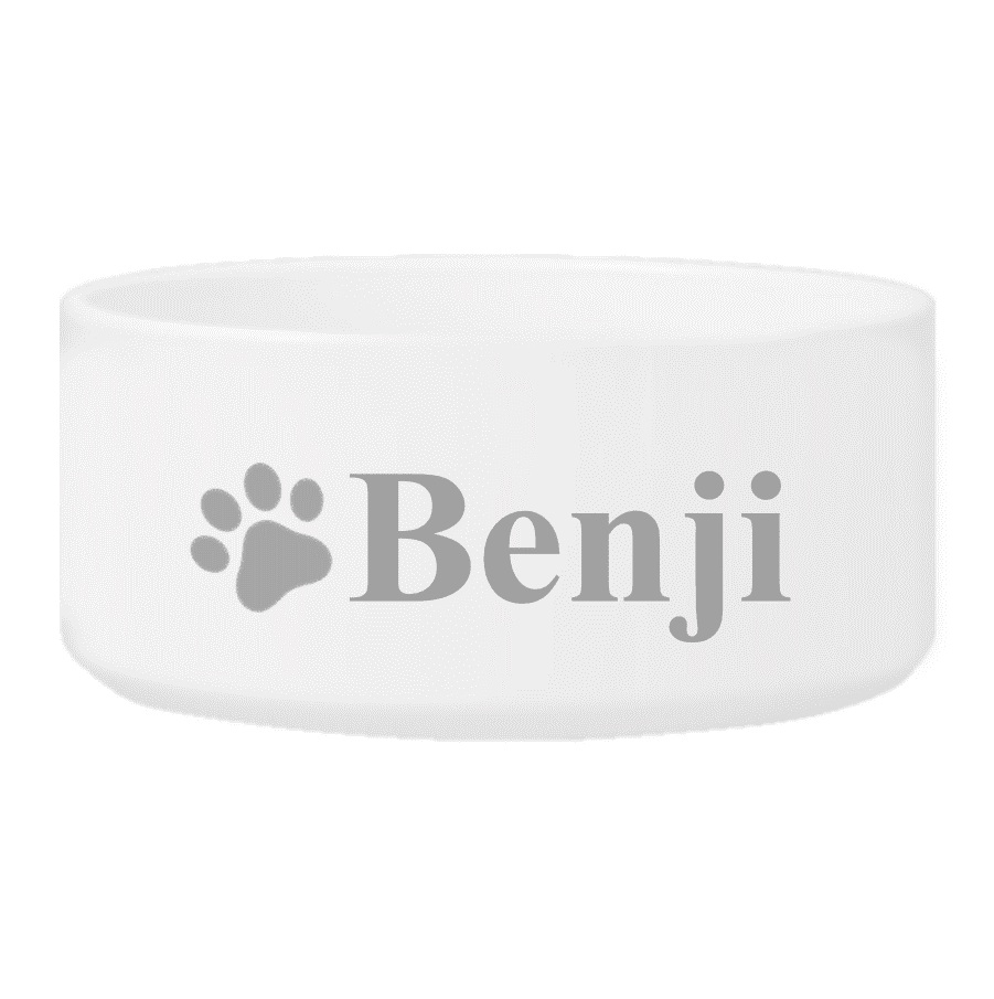 Personalized Small Dog Bowl - Happy Paws - Winey Bitches - Wine- Women- K9's