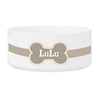 Personalized Large Dog Bowl - Colorful Bones - Winey Bitches - Wine- Women- K9's