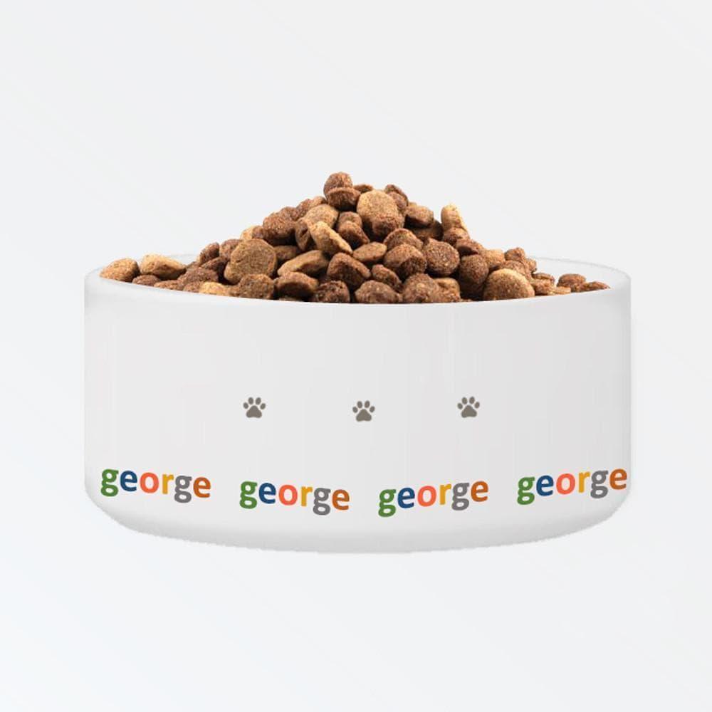 Personalized Classic Large Dog Bowl - Paws - Winey Bitches - Wine- Women- K9's