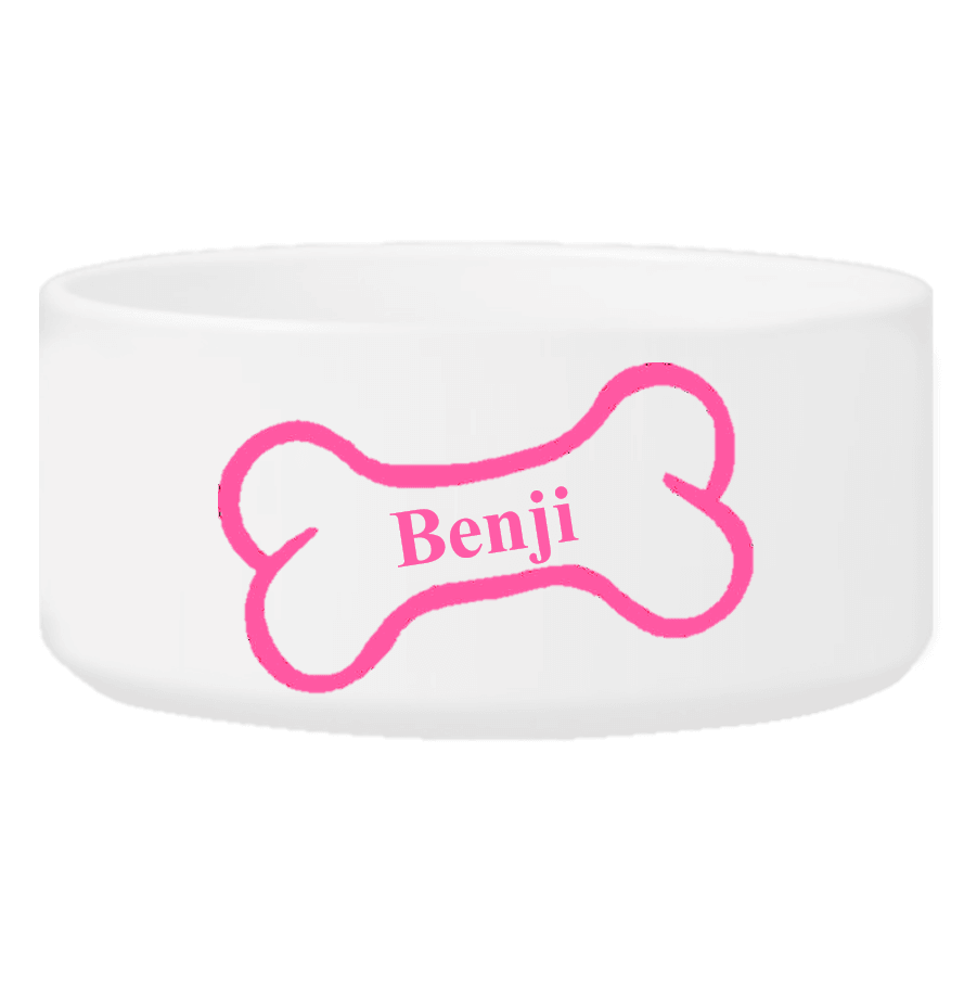 Personalized Small Dog Bowl - Bright Treats - Winey Bitches - Wine- Women- K9's