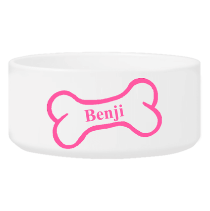 Personalized Small Dog Bowl - Bright Treats - Winey Bitches - Wine- Women- K9's