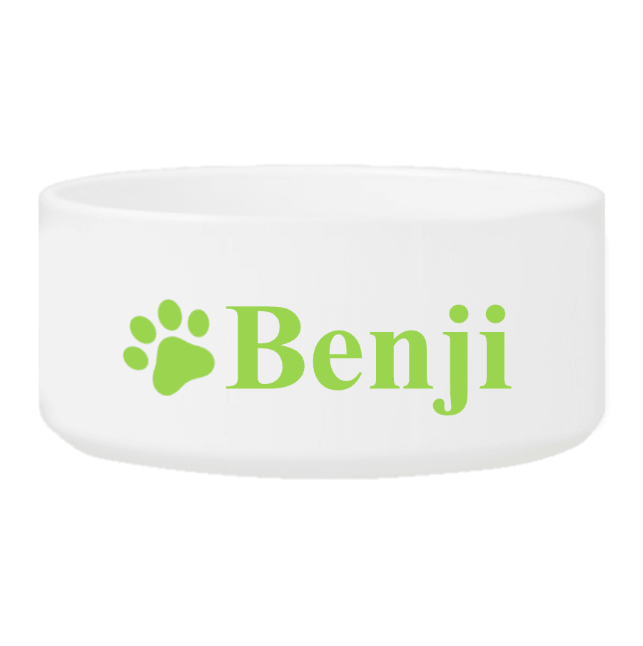 Personalized Small Dog Bowl - Happy Paws - Winey Bitches - Wine- Women- K9's