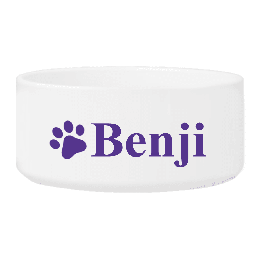 Personalized Large Dog Bowl - Happy Paws - Winey Bitches - Wine- Women- K9's