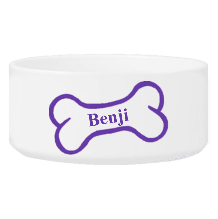 Personalized Small Dog Bowl - Bright Treats - Winey Bitches - Wine- Women- K9's