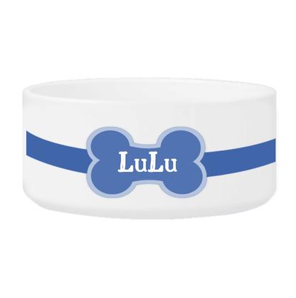Personalized Large Dog Bowl - Colorful Bones - Winey Bitches - Wine- Women- K9's