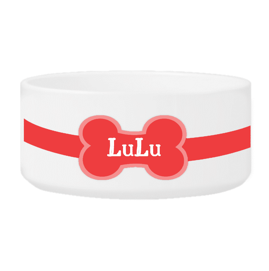 Personalized Small Dog Bowl - Colorful Bones - Winey Bitches - Wine- Women- K9's
