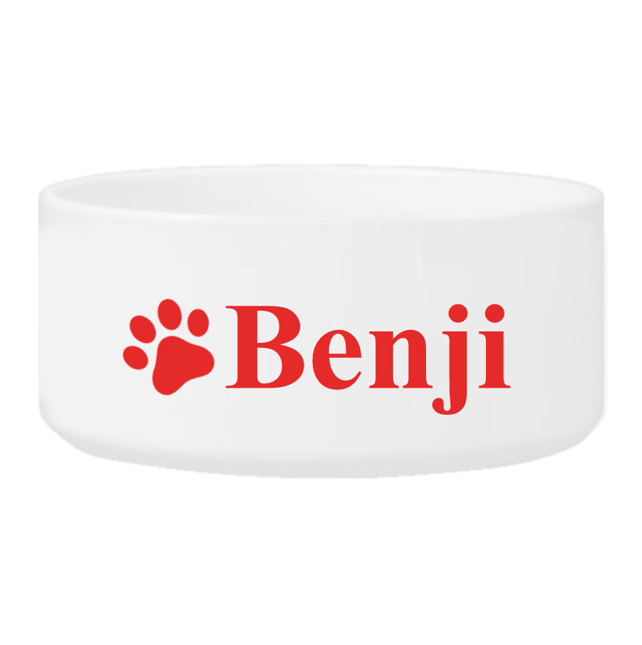 Personalized Small Dog Bowl - Happy Paws - Winey Bitches - Wine- Women- K9's