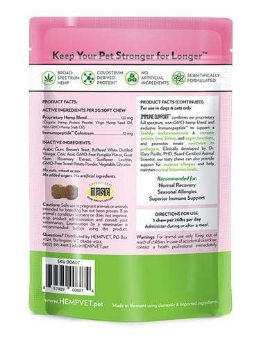 Pets Winey Bitches Co IMMUNE SUPPORT REWARDS+ with CBD + Immunopeptide™(30 chews/bag) WineyBitchesCo