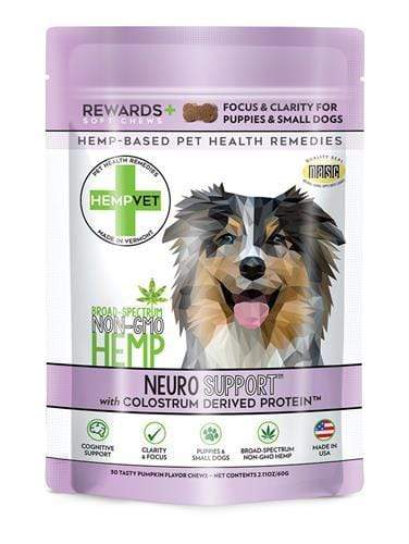 Pets Winey Bitches Co NEURO SUPPORT REWARDS+ with CBD, Colostrum Derived Protein™ (30 chews/bag) WineyBitchesCo