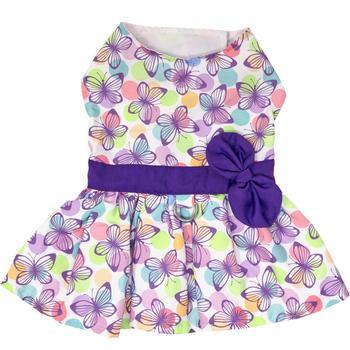 Purple Butterfly Dog Dress with Matching Leash - Winey Bitches - Wine- Women- K9's