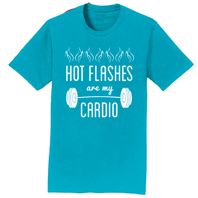 Hot Flashes Are My Cardio Tee - Winey Bitches - Wine- Women- K9's