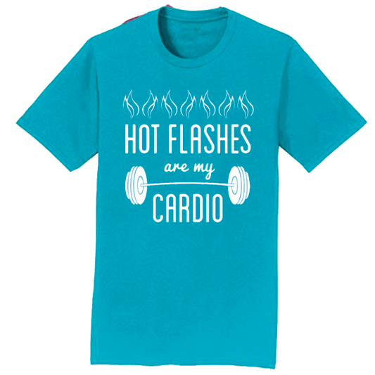 Hot Flashes Are My Cardio Tee - Winey Bitches - Wine- Women- K9's