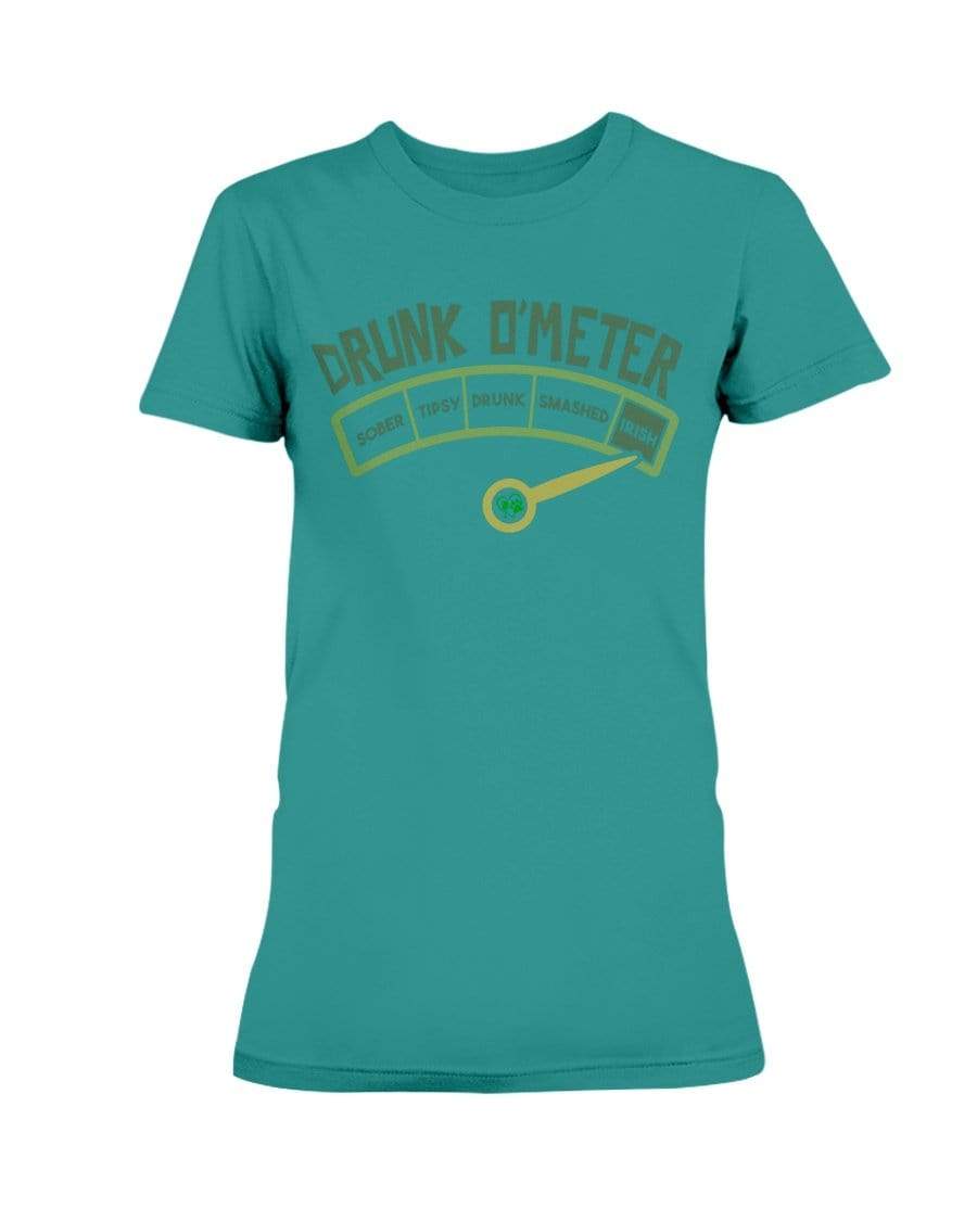 Shirts Antique Jade Dome / S Winey Bitches Co "Drunk O'Meter" Ladies Missy T-Shirt WineyBitchesCo