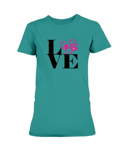 Shirts Antique Jade Dome / S Winey Bitches Co "Love Squared" Ladies Missy T-Shirt WineyBitchesCo