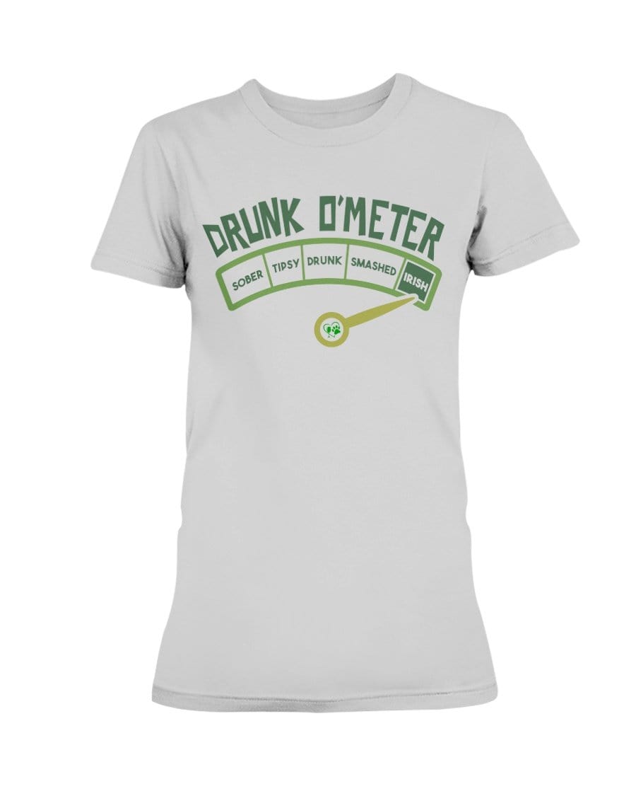 Shirts Ash Grey / S Winey Bitches Co "Drunk O'Meter" Ladies Missy T-Shirt WineyBitchesCo