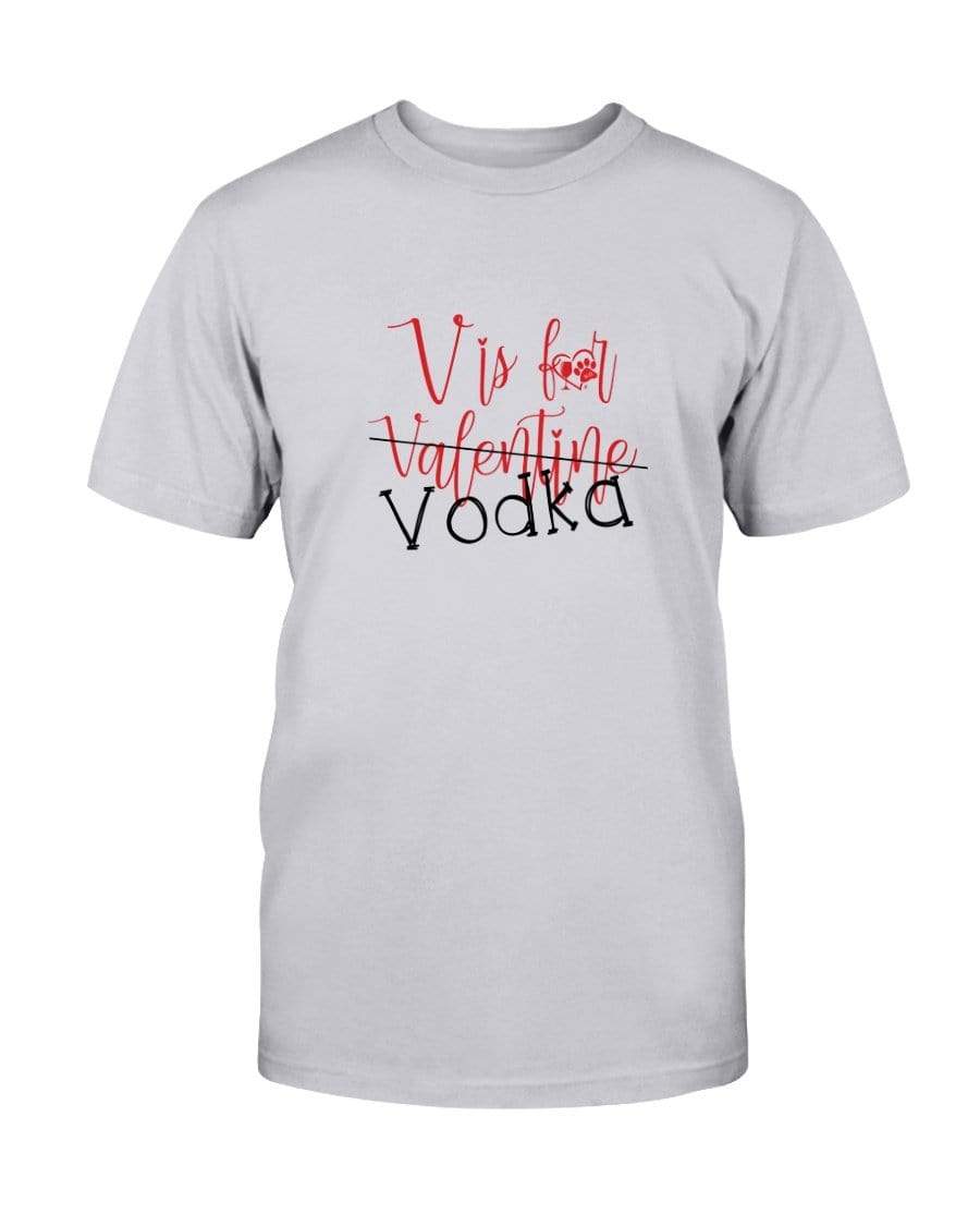 Shirts Ash / S Winey Bitches Co "V is for Vodka" Ultra Cotton T-Shirt WineyBitchesCo