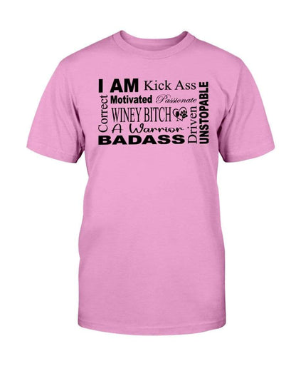 Shirts Azalea / S Winey Bitches Co "I Am Motivated" Black Lettering-Ultra Cotton T-Shirt WineyBitchesCo
