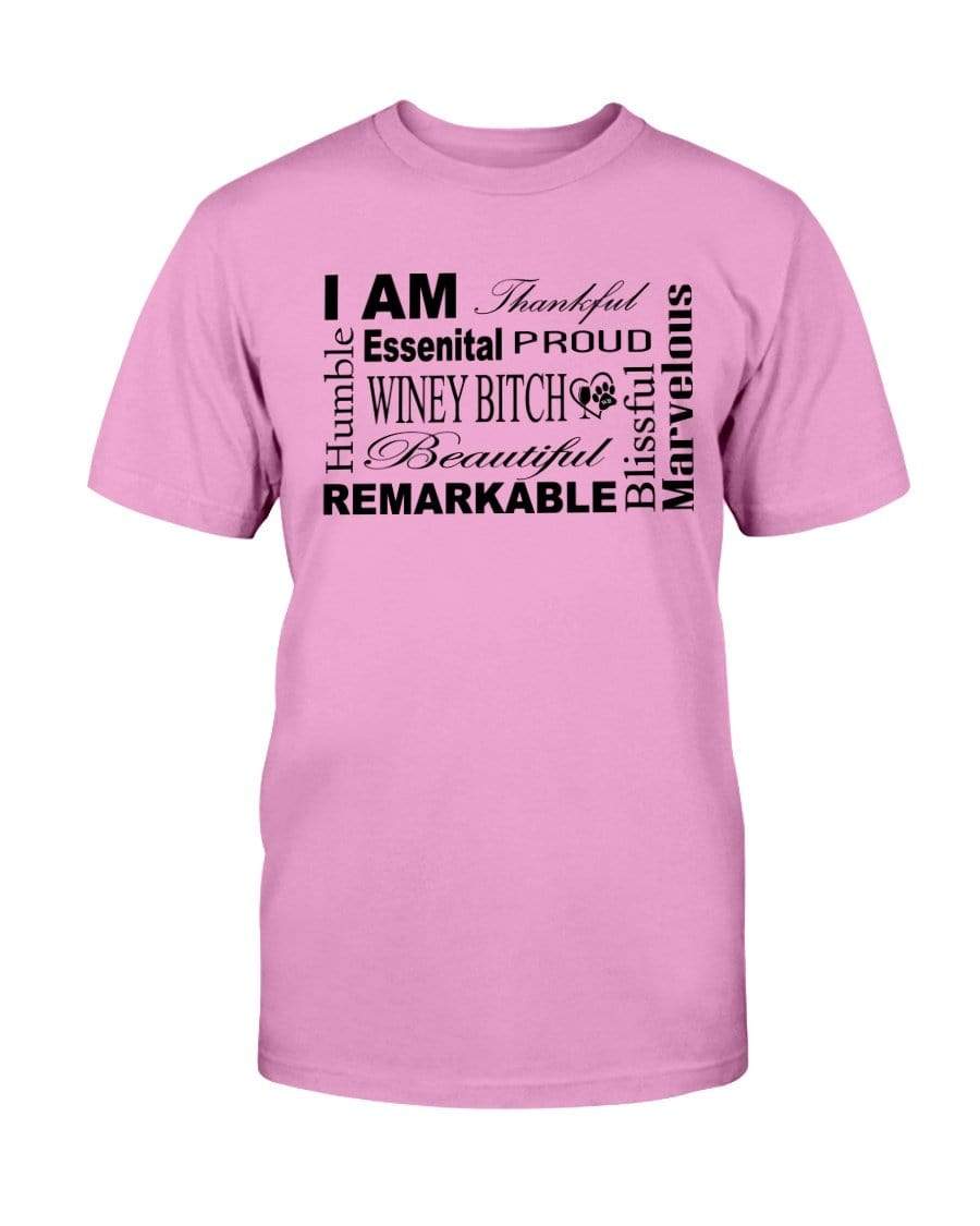 Shirts Azalea / S Winey Bitches Co "I Am Proud" Black Lettering- Ultra Cotton T-Shirt WineyBitchesCo