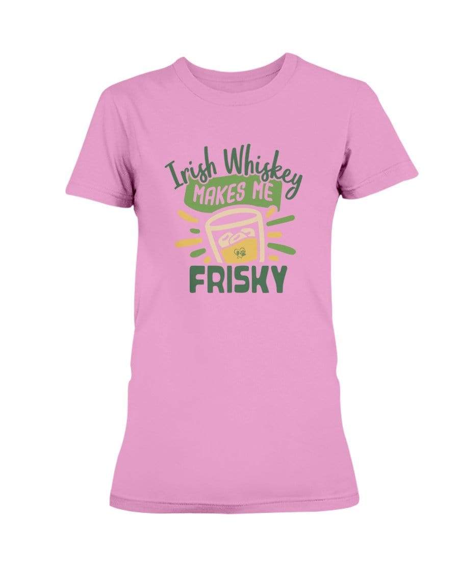Shirts Azalea / S Winey Bitches Co "Irish Whiskey Makes Me Frisky" Ladies Missy T-Shirt WineyBitchesCo