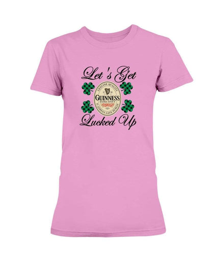 Shirts Azalea / S Winey Bitches Co "Let's Get Lucked Up" Guinness Ladies Missy T-Shirt WineyBitchesCo